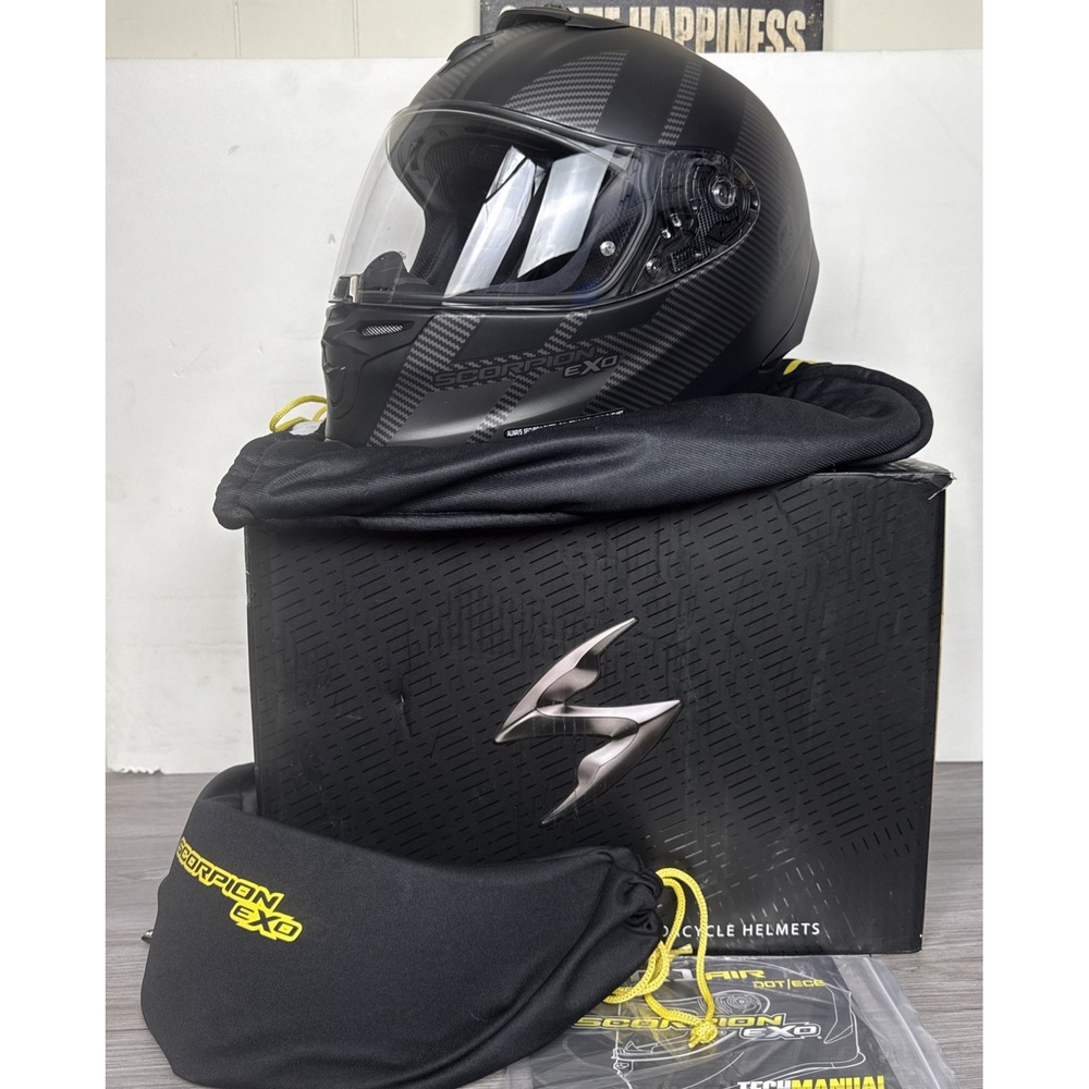 Scorpion EXO-R1 Corpus Phantom Full Face Air Helmet Matte‎ Black/Carbon 2XL